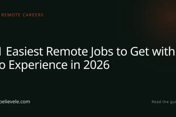 11 Easiest Remote Jobs to Get with No Experience in 2026