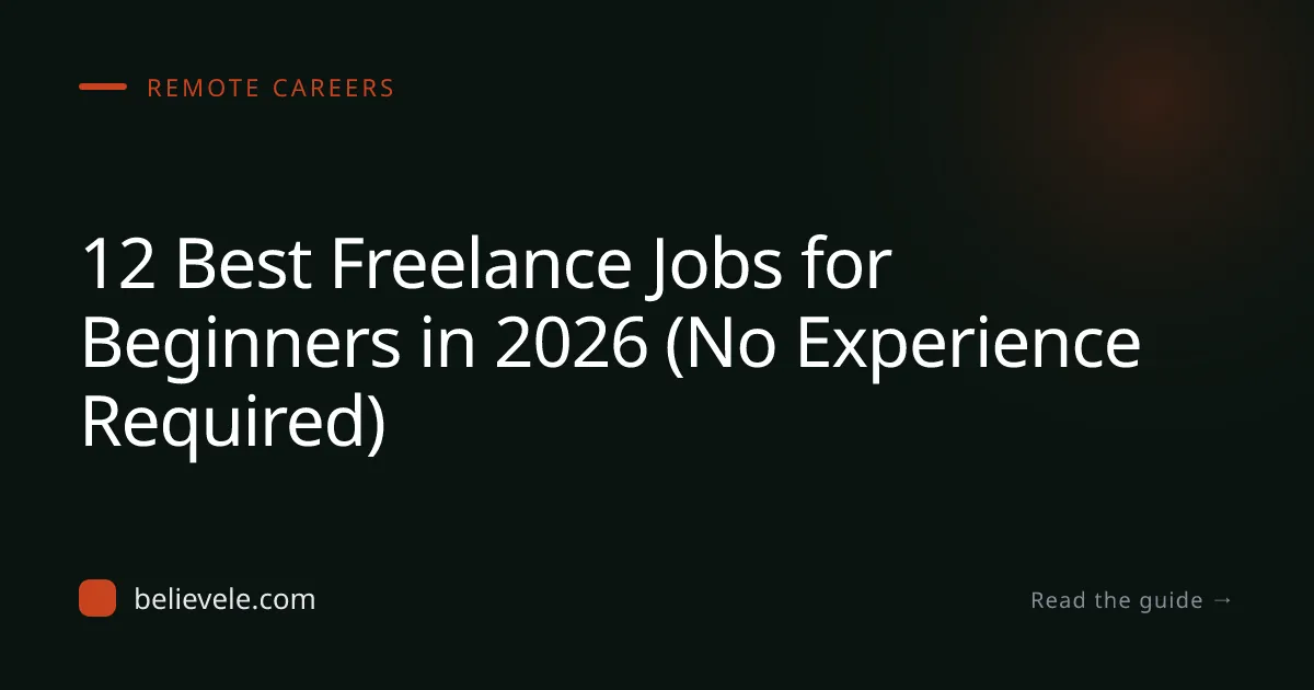 12 Best Freelance Jobs for Beginners (2026)
