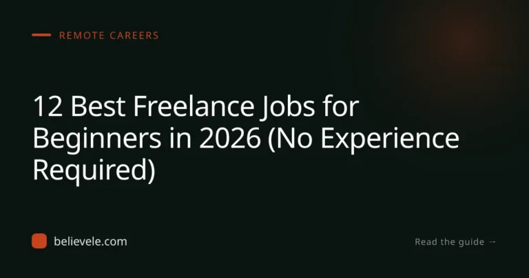 12 Best Freelance Jobs for Beginners (2026)