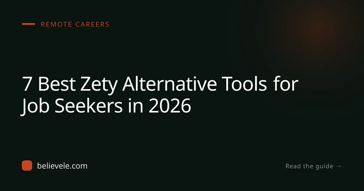 7 Best Zety Alternative Tools for Job Seekers in 2026