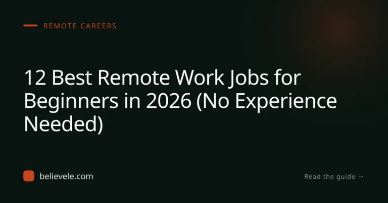 Remote Work Jobs for Beginners: 2026 Guide