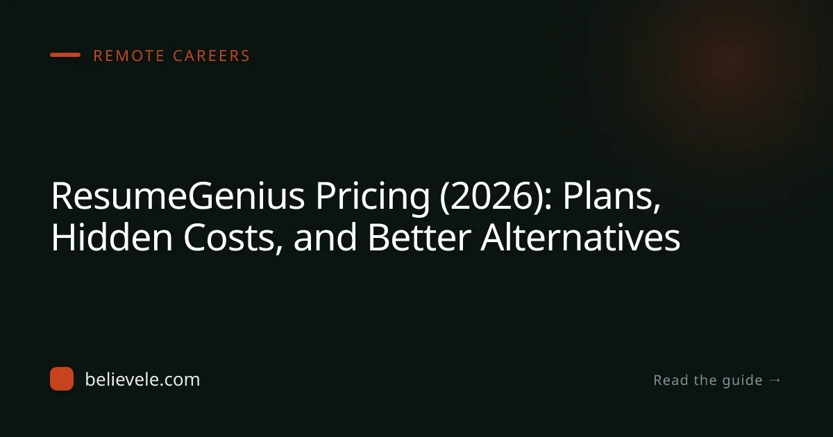 ResumeGenius Pricing (2026): Plans, Hidden Costs, and Better Alternatives