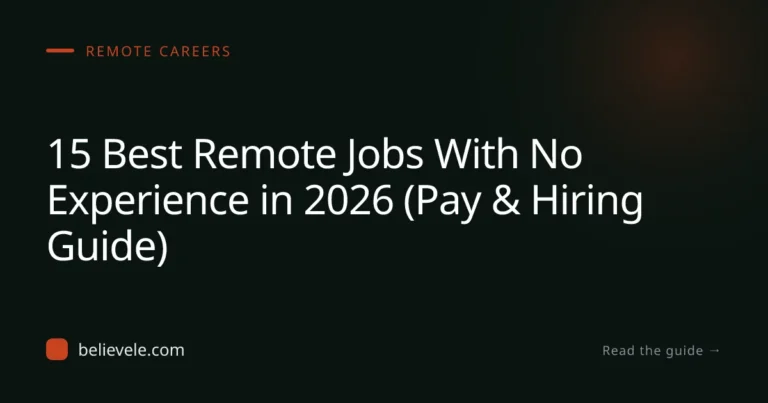 15 Best Remote Jobs With No Experience in 2026 (Pay & Hiring Guide)
