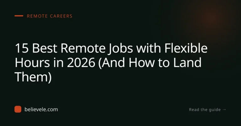 Best Remote Jobs with Flexible Hours in 2026